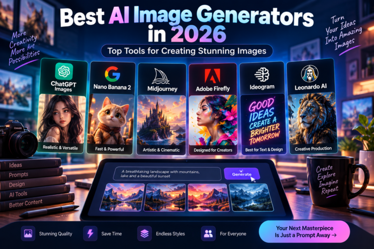 Best AI Image Generators in 2026: Top Tools for Creating Stunning Images