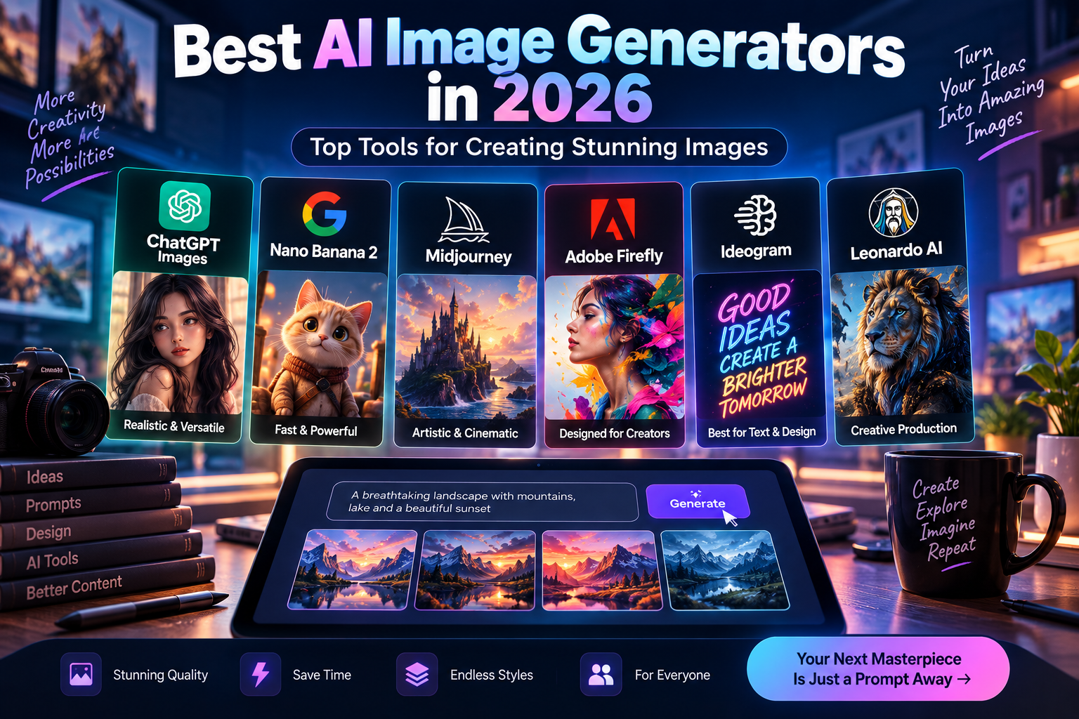 Best AI Image Generators in 2026: Top Tools for Creating Stunning Images