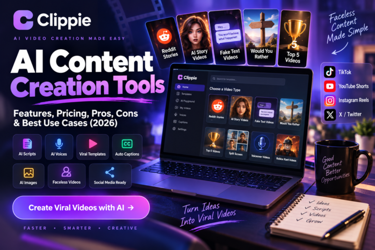 Clippie AI for Content Creation: Features, Pricing, Pros, Cons & Best Use Cases (2026)