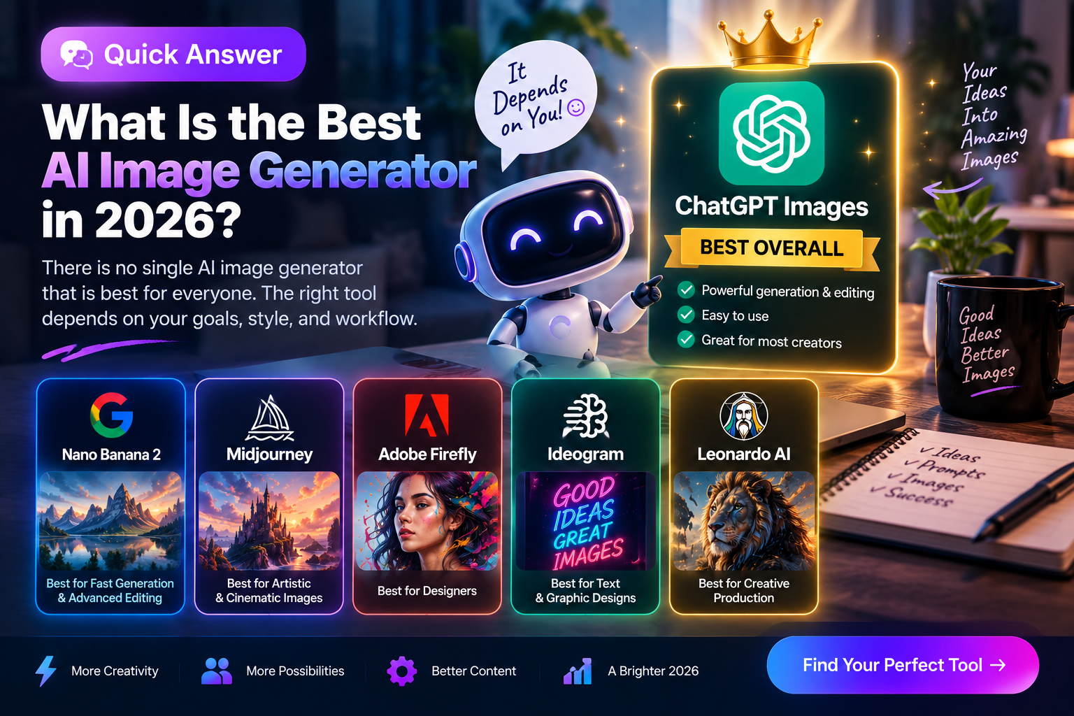 Quick Answer: What Is the Best AI Image Generator in 2026?